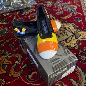 Girls candy corn funtasma shoes Halloween costume